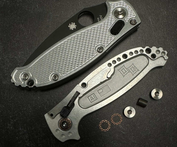 Spyderco Manix 2 LW - Aluminum GOATShell (Skiff Bearing Conversion Kit ...