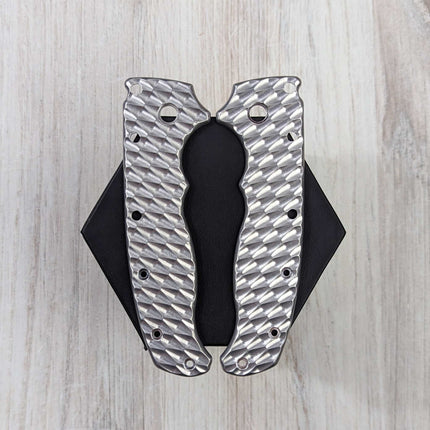 STOCKY GOAT - SMALL PIVOT - Textured Titanium Scales (Compatible with Demko AD20.5) - Original GOAT