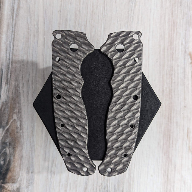 PHAT GOAT - SMALL PIVOT - Textured Titanium Scales (Compatible with Demko AD20.5) - Original GOAT