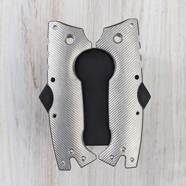 STOCKY GOAT - MM2 - LINERLESS Aluminum Scales / Stoned (Compatible w/ Cold Steel AD-10 & AD-10 Lite)