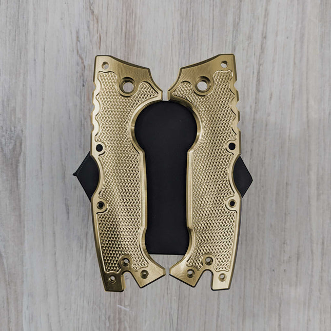 STOCKY GOAT - LINERLESS Brass Scales (Compatible w/ Cold Steel AD-10 & AD-10 Lite)