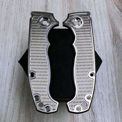 Gunstock - Linerless - Textured Titanium Scales (Compatible with Demko AD20 & AD20S)