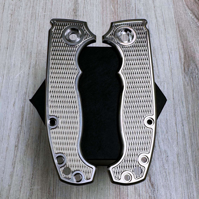 Gunstock - Linerless - Textured Titanium Scales (Compatible with Demko AD20 & AD20S)