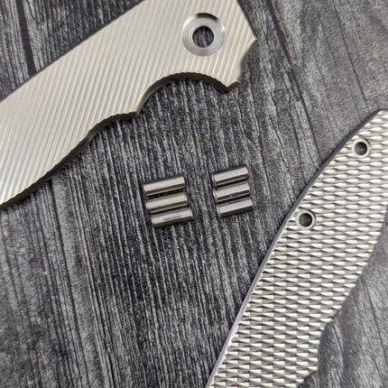 Gunstock - Linerless - Textured Titanium Scales (Compatible with Demko AD20 & AD20S)