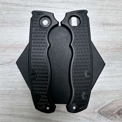 POLY GOAT - Midnight - Gunstock - Black Opaque Polymer Scales (Compatible with BIG PIVOT Demko AD20.5)