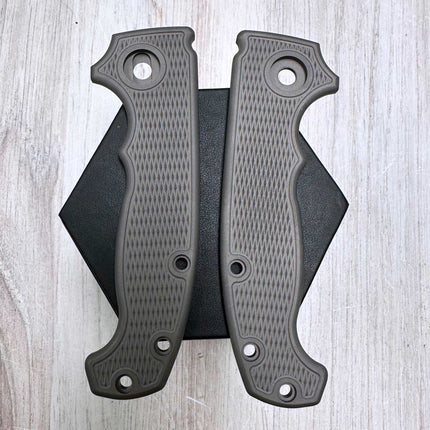 Gunstock / BLASTED - Linerless - Textured Titanium Scales (Compatible with Demko AD20 & AD20S)