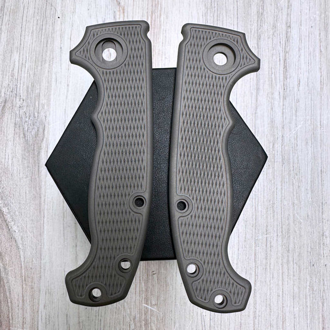 Gunstock / BLASTED - Linerless - Textured Titanium Scales (Compatible with Demko AD20 & AD20S)