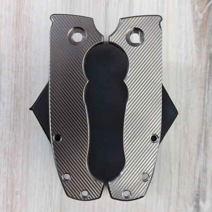 MM2 / CUSTOM - Linerless - Textured Titanium Scales (Compatible with Demko AD20 & AD20S)