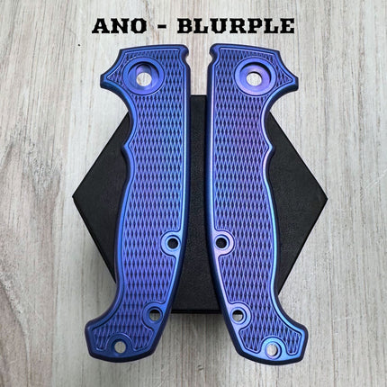 Gunstock - Linerless - Textured Titanium Scales (Compatible with Demko AD20 & AD20S)