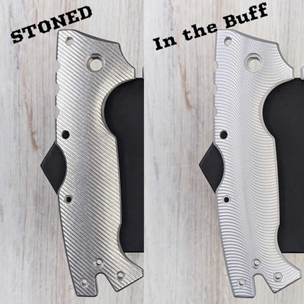 STOCKY GOAT - Drift - LINERLESS Aluminum Scales / In the Buff (Compatible w/ Cold Steel AD-10 & AD-10 Lite)