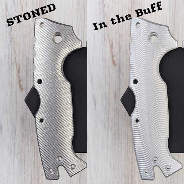 STOCKY GOAT - OG1 - Unlined Aluminum Scales (Compatible w/ Cold Steel AD-10 & AD-10 Lite)
