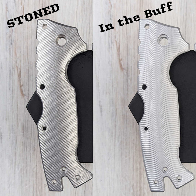 STOCKY GOAT - OG1 - LINERLESS Aluminum Scales / In the Buff (Compatible w/ Cold Steel AD - 10 & AD - 10 Lite) - Original GOAT