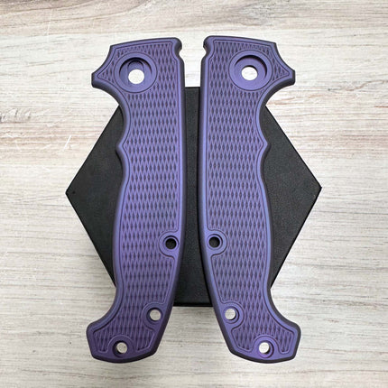 Gunstock / CUSTOM - Linerless - Textured Titanium Scales (Compatible with Demko AD20 & AD20S)