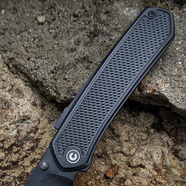 POLY GOAT - Midnight - Gunstock - Black Opaque Polymer Scales (Compatible with CIVIVI Vision FG)