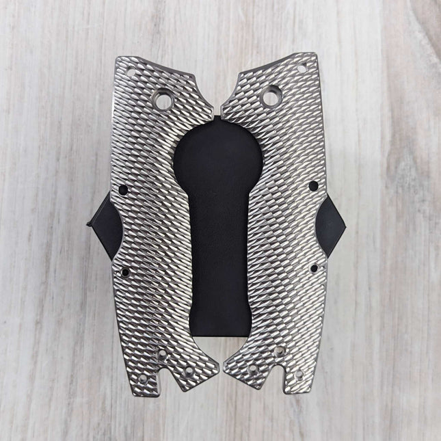 STOCKY GOAT - OG1 - LINERLESS Aluminum Scales / Stoned (Compatible w/ Cold Steel AD - 10 & AD - 10 Lite) - Original GOAT