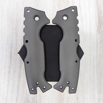 STOCKY GOAT - Drift - LINERLESS Titanium Scales (Compatible w/ Cold Steel AD-10 & AD-10 Lite)