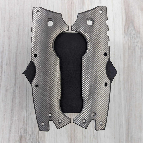 STOCKY GOAT - MM2 - Unlined Titanium Scales (Compatible w/ Cold Steel AD-10 & AD-10 Lite)