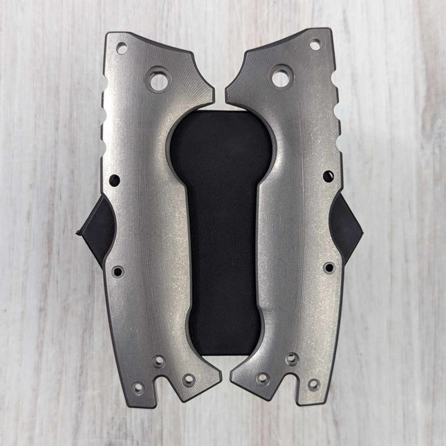 STOCKY GOAT - Smooth - LINERLESS Titanium Scales (Compatible w/ Cold Steel AD - 10 & AD - 10 Lite) - Original GOAT