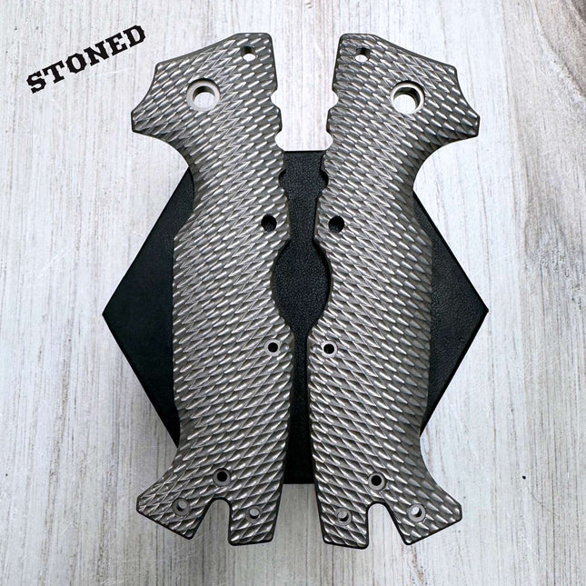 STOCKY GOAT - OG1 - LINERLESS Titanium Scales (Compatible w/ Cold Steel AD - 10 & AD - 10 Lite) - Original GOAT