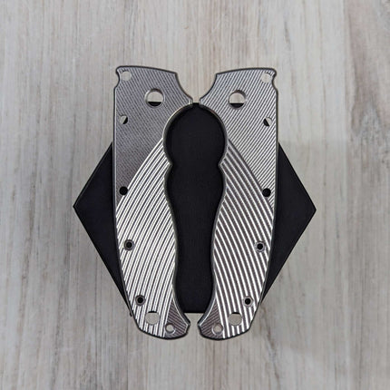 STOCKY GOAT - SMALL PIVOT - Textured Titanium Scales (Compatible with Demko AD20.5)