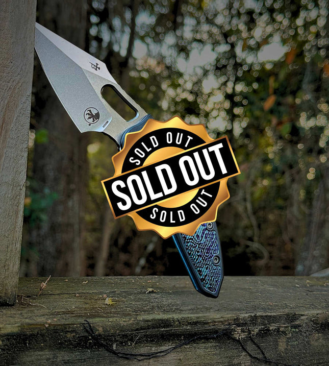 Black Friday Doorbuster - Microtech Stitch Ram - Lok - OG "Midnight Serpent" Custom Titanium Scales - Original GOAT