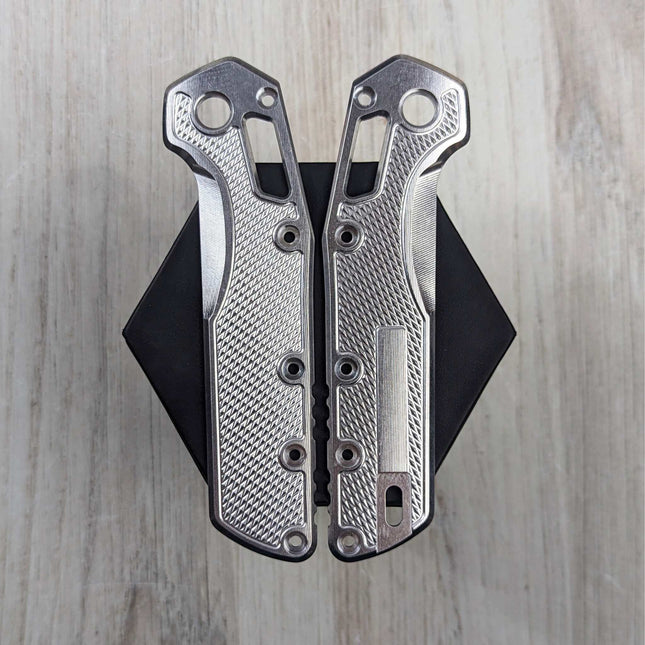 STOCKY GOAT - V2 - Gunstock - Aluminum Scales / Stoned & Ceramic Coated (Compatible with Microtech Standard Issue (MSI))