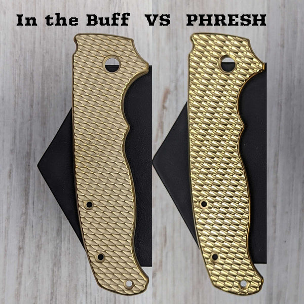 GOAT SHELL - LINERLESS Brass Scales (Compatible with Spyderco Manix 2)