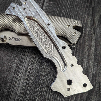 STOCKY GOAT - GUNSTOCK - Linerless Titanium Scales (Compatible w/ Cold Steel AD-10 & AD-10 Lite)