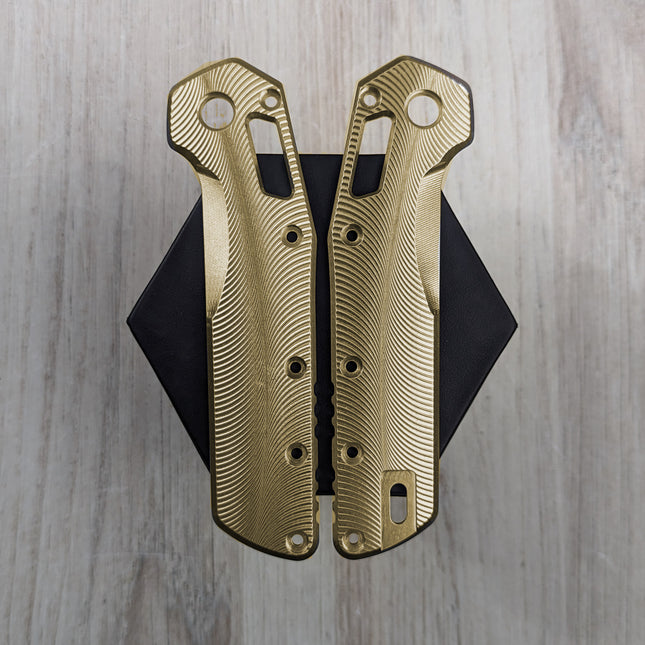 STOCKY GOAT - V2 - Drift - Brass Scales (Compatible with Microtech Standard Issue (MSI))