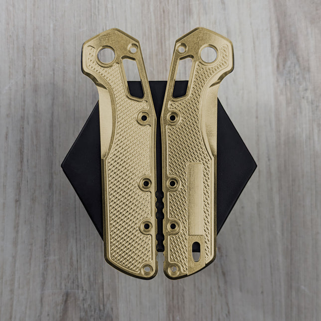 STOCKY GOAT - V2 - Gunstock - Brass Scales (Compatible with Microtech Standard Issue (MSI)) - Original GOAT