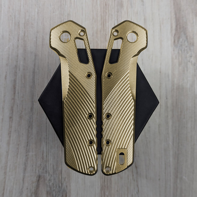 STOCKY GOAT - V2 - Wings - Brass Scales (Compatible with Microtech Standard Issue (MSI))
