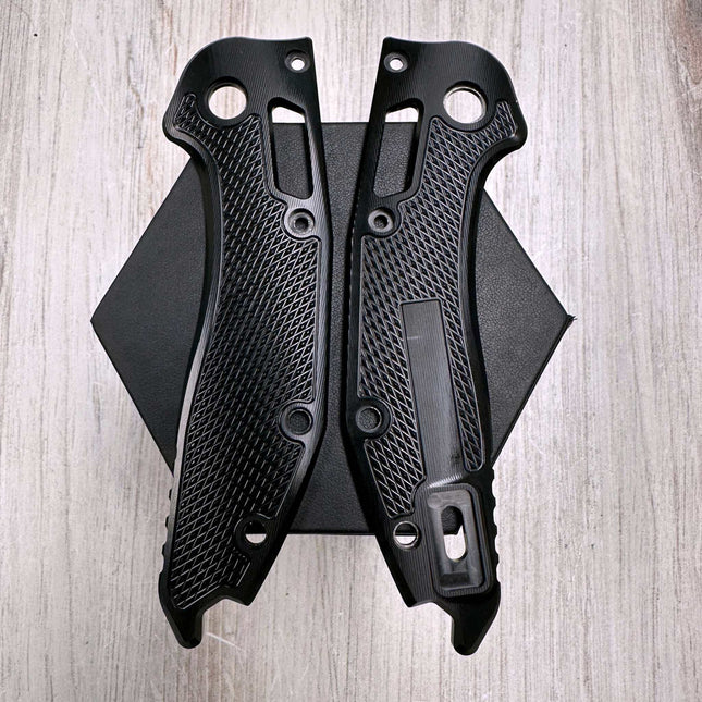 POLY GOAT - Midnight - Gunstock - Black Opaque Polymer Scales (Compatible with Microtech Stitch)