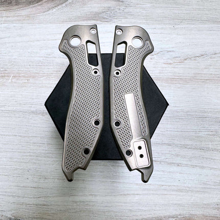 STOCKY GOAT - Gunstock - Titanium Scales / Heavyweight / Stoned Finish (Compatible with Microtech Stitch) (Copy) - Original GOAT
