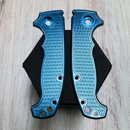 Gunstock / CUSTOM - Linerless - Textured Titanium Scales (Compatible with Demko AD20 & AD20S)