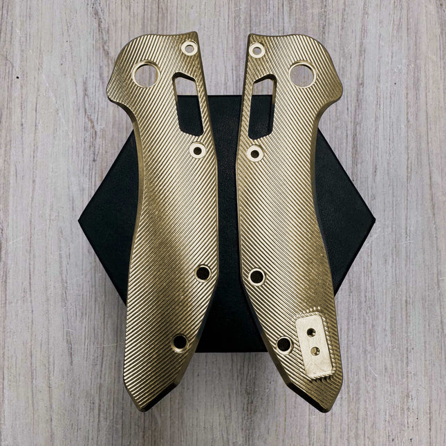 STOCKY GOAT - V2 - MM1 - Brass Scales (Compatible with Microtech Stitch) - Original GOAT