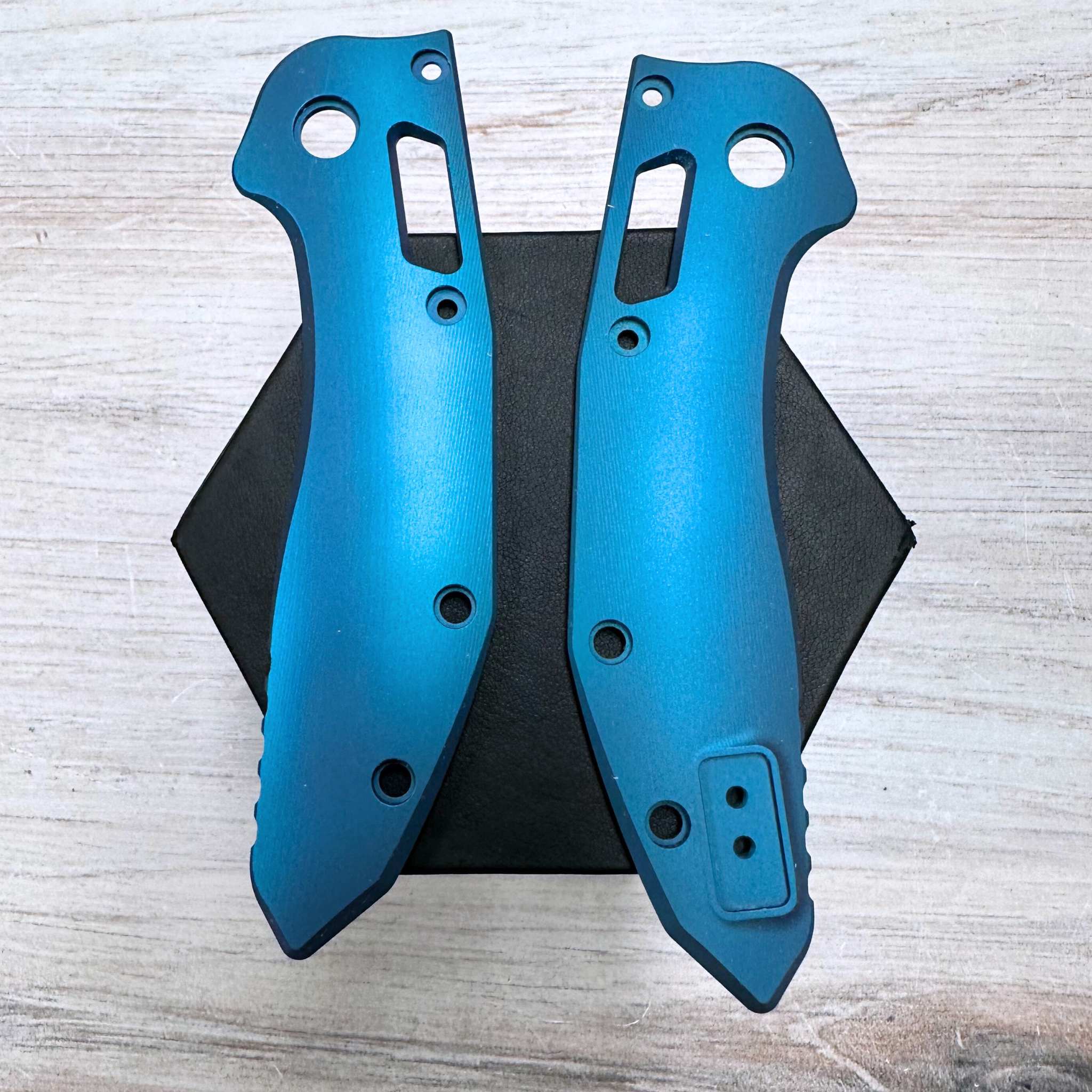 Custom Smooth Titanium Scales for your Microtech Stitch