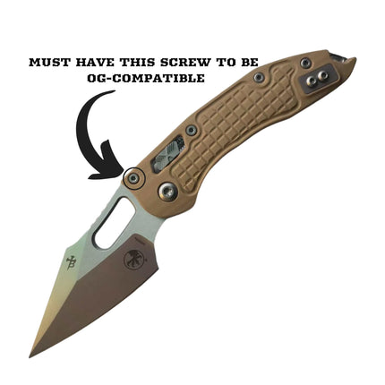 STOCKY GOAT - MM1 - Titanium Scales / Lightweight  (Compatible with Microtech Stitch)