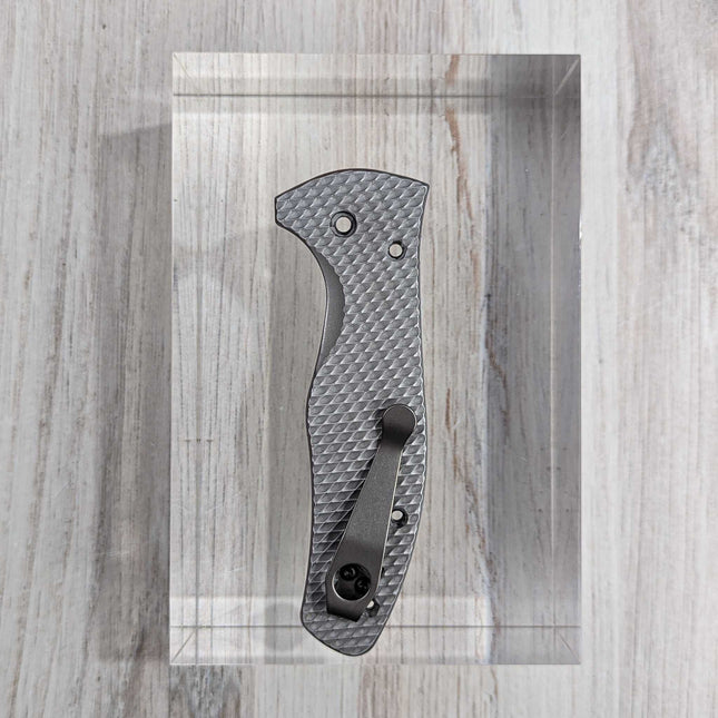 OG Exclusive Spyderco Replacement Titanium Pocket Clip (Stoned)