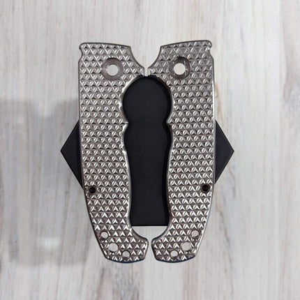 STOCKY GOAT - Sharktooth - LINERLESS Titanium Scales (Compatible w/ Cold Steel AD-10 & AD-10 Lite)